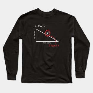 Spiderman Find Found X Math Long Sleeve T-Shirt